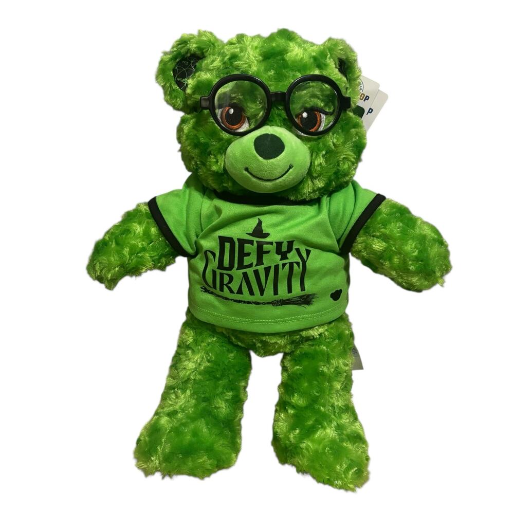 Build A Bear Wicked Elphaba Green Bear NWT